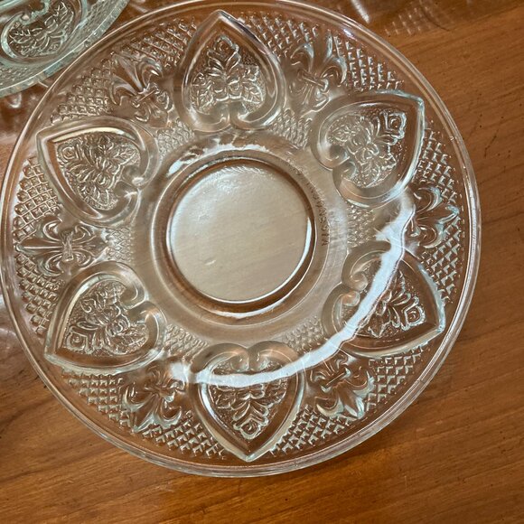 Tea Cup Set 6 Piece Cup and Saucer Glass Microwave Safe Coffee - Picture 4 of 7